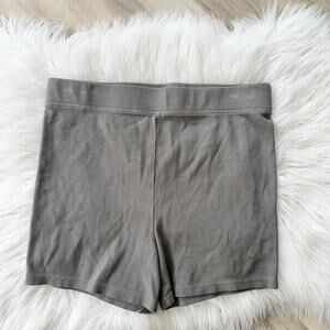 Talentless Grey Ribbed Biker Shorts XL AA4521